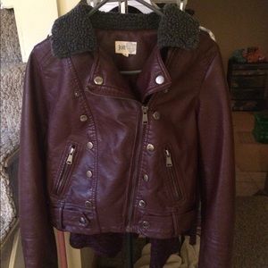 Faux leather jacket